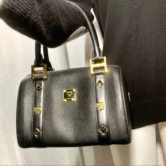 MCM Handbags - MCM Black Boston FIRM mini bag